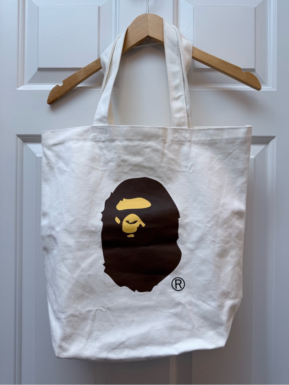 BAPE canvas tote bag